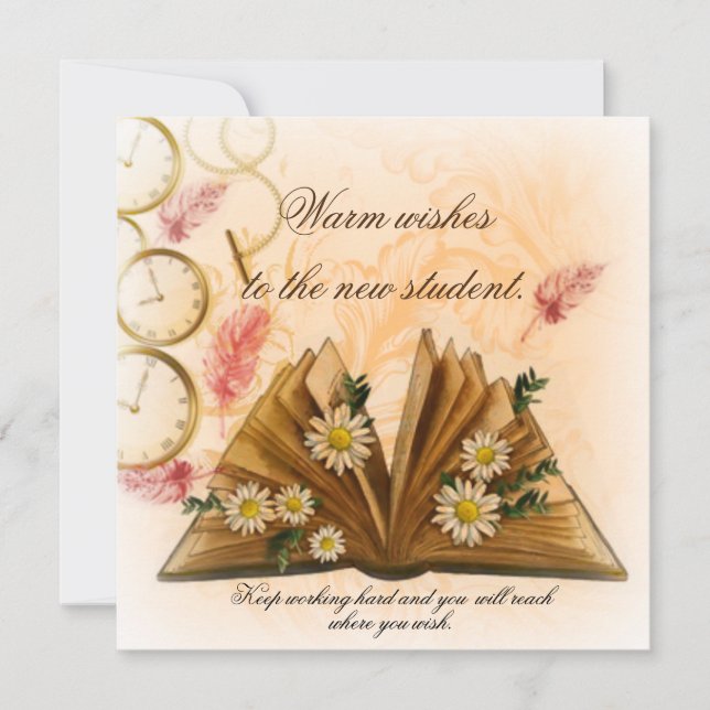 Varm önskemål för ett nytt student-kort (Framsida)