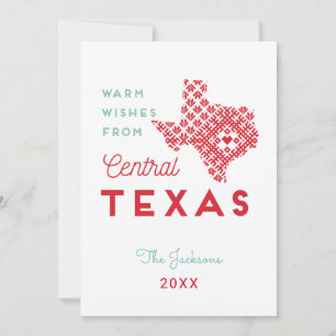 Varm Önskemål från Texas centrala del Kort