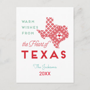 Varm Önskemål från Texas hjärta Vykort