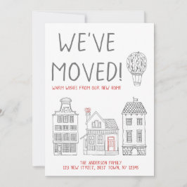 Varm Önskemål från vårt nya Vi har flyttat Meddelande