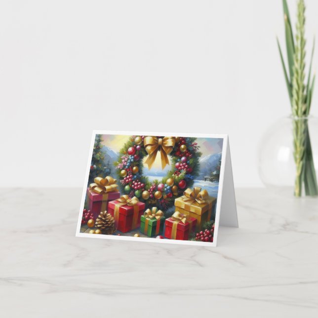 Varm Önskemål-hälsningskort Helgkort (Framsida)