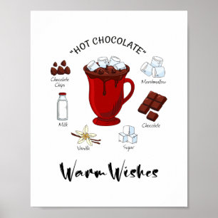 Varm Önskemål Hett Chocolate Helgdag Poster