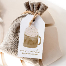 Varm Önskemål Hett Kakaojul Helgdag Presentetikett