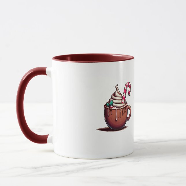 Varm Önskemål med Hett Kaffe Mugg (Vänster)