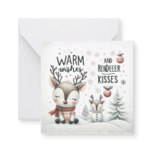 Varm önskemål och renkyssar hälsningskort