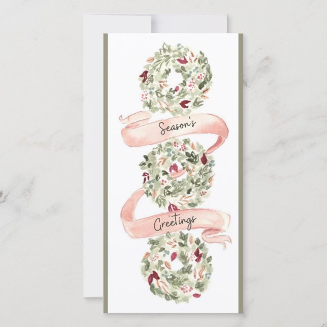 Varm Önskemål: Säsonhälsningar Julkort (Framsida)