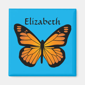 Varm Orange Glow Butterfly Magnet