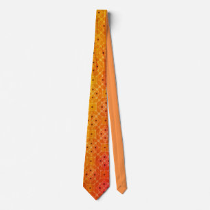 Varm orange och röd ombré mid-century geometrisk slips