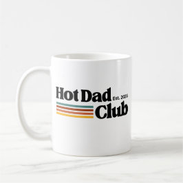 Varm Pappa Klubb Retro Vintage Roligt Faderskap Pr Kaffemugg