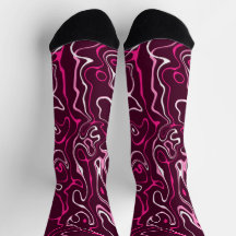 Varm pink damask abstrakta virvlar cool mönster