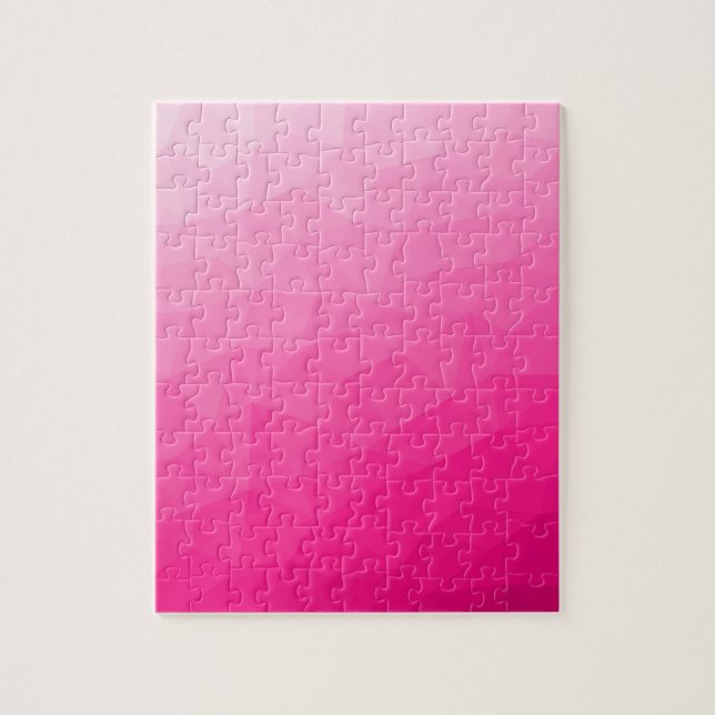 Varm pink gradient geometrisk nätmönster pussel (Vertikal)