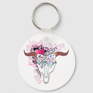Varm rådskalletatuering KeyChain Nyckelring