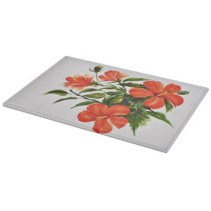 Varm röd hibiskus