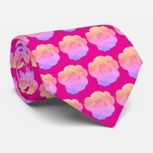 Varm rosa blommiga ros mönster Abstrakt present Fa Slips
