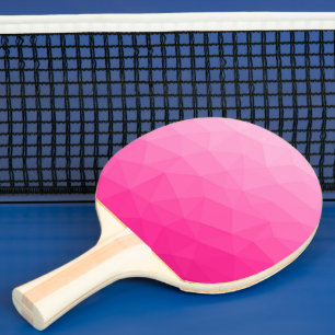 Varm rosa gradient geometriskt nätmönster pingisracket