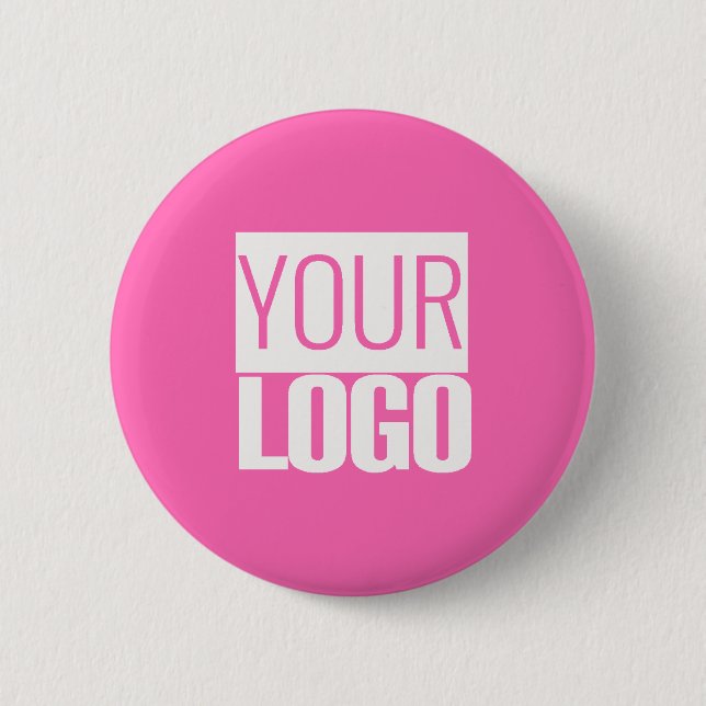 varm rosa - lägg till din logotyp knapp (Framsida)
