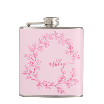 Varm rosa monogram flickas möhippa fest