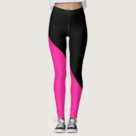 Varm Rosa och Svart Leggings