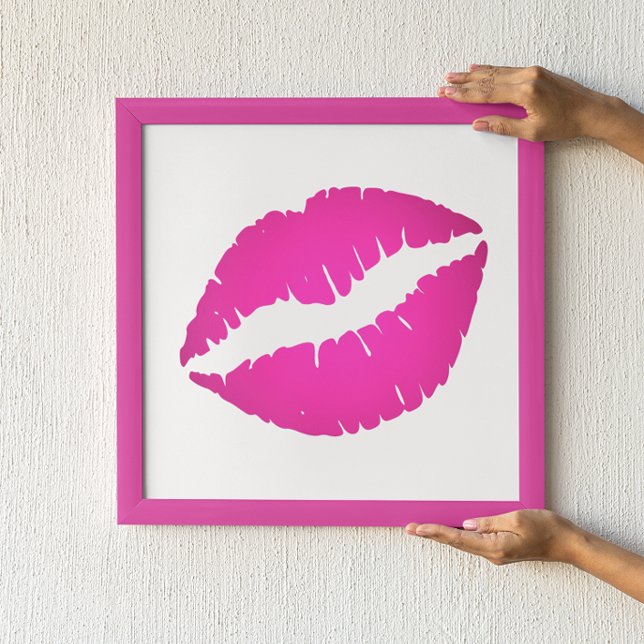 Varm rosa ombré läppstift Kyss Poster (Skapare uppladdad)