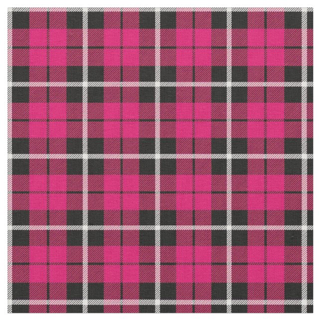 Varm rosa vit för djup höst/svartrand tyg (Närbild)