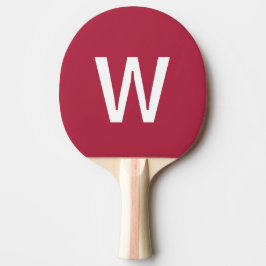 Varm rosa & vit Personlig Pingisboll Pingisracket