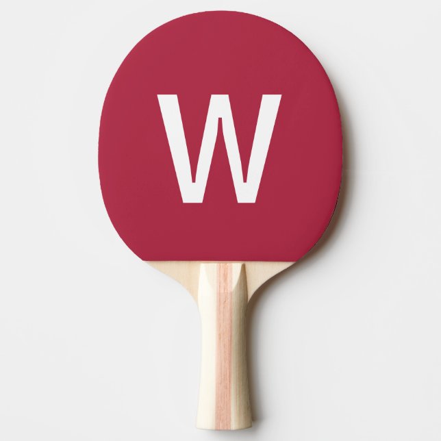 Varm rosa & vit Personlig Pingisboll Pingisracket (Framsidan)
