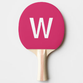 Varm rosa & vit Personlig Pingisboll Pingisracket
