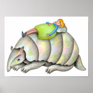 Varm rygg på en bälta. poster