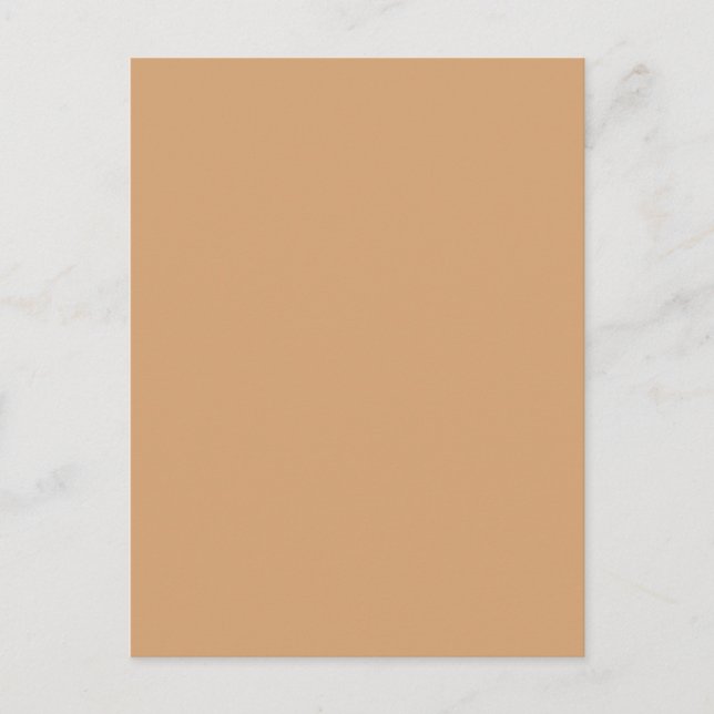 Varm Sand Anpassad Postkort – Elegant & Minimalist Vykort (Framsida)