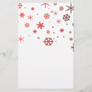Varm snö brevpapper