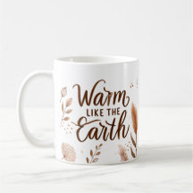 Varm som jorden Mugg - Aesthetic Boho Coffee Cu