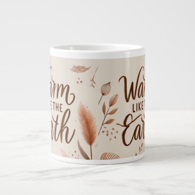 Varm som jorden Mugg - Aesthetic Boho Coffee Cu Jumbo Mugg (Framsidan)