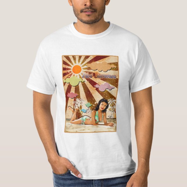Varm sommar t-shirt (Framsida)
