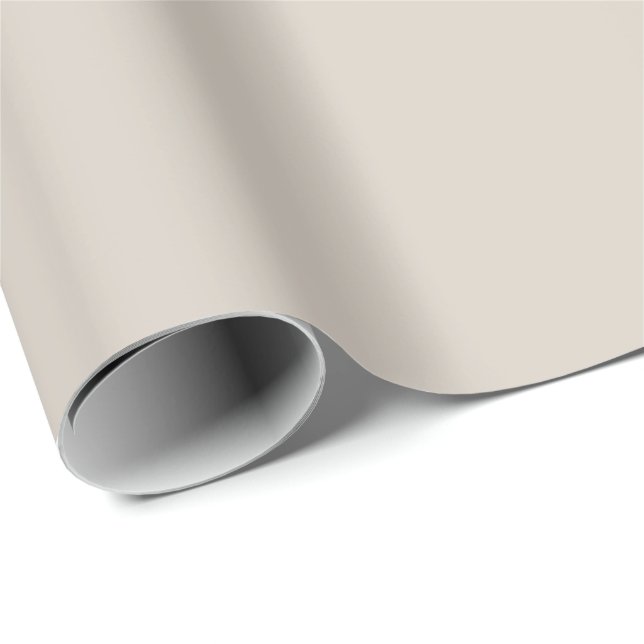 Varm stennötral solid presentpapper (Rullad Hörn)