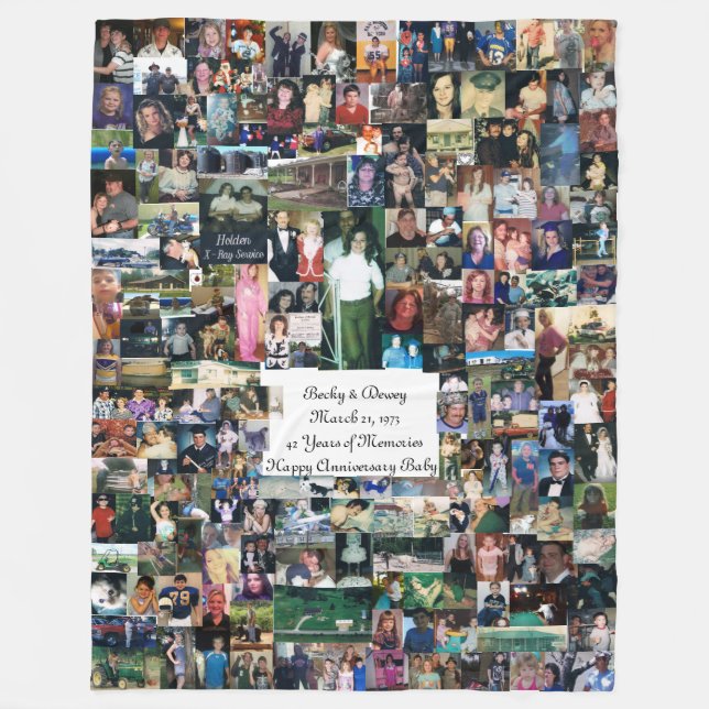 Varm ullfiltfullt av minnen fleecefilt (Framsidan)