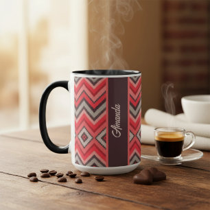 Varm V-chevron Mugg