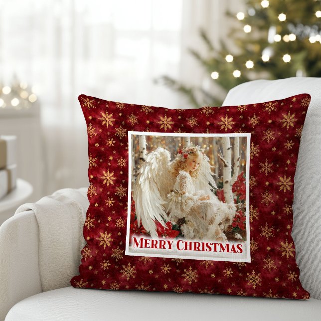 Varm viktoriansk ängel julklapp kudde (Warm Victorian Angel Christmas Gift Pillow)