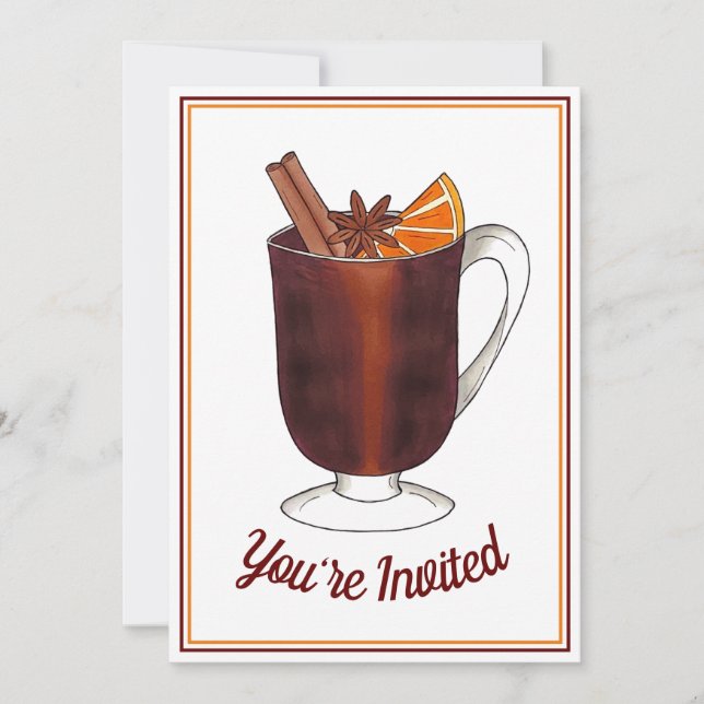 Varm Vins Välkomst Öppet Hus Inflyttningsfest Inbjudningar (Framsida)