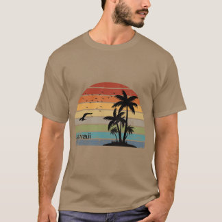 Varm Vintage Hawaiaanse eilandenHawaii Aloha Staat T Shirt