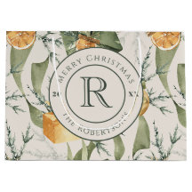 Varm vinter Elegance: Watercolor Monogrammed