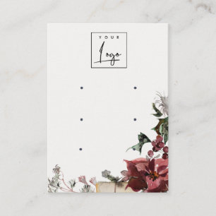 Varm vinter Festive Foliage Logotyp 3 Visning vid Visitkort