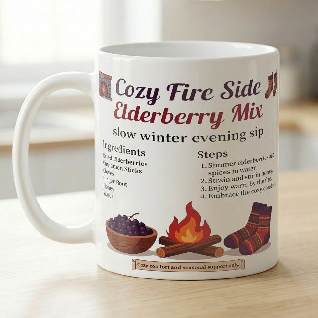 Varm vinterdryck receptguide kaffemugg (Skapare uppladdad)