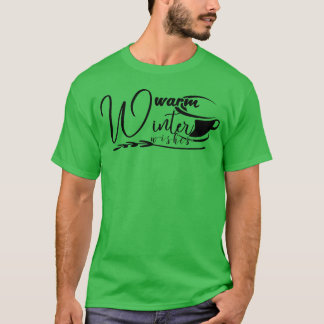 Varm vinterönskning Citat retro T Shirt
