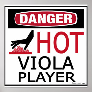 Varm Violaspelare Poster