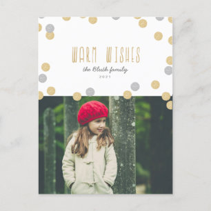 Varm vykort för önskemålhelgdagfoto