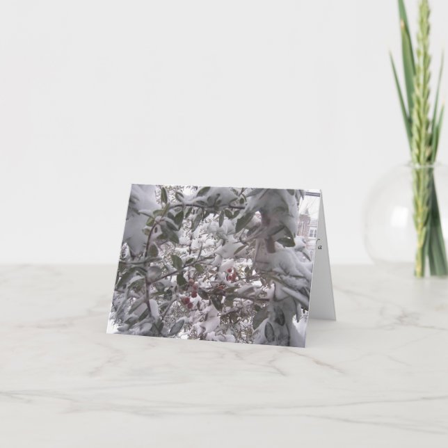 Varm Winter Önskemål julkort Helgkort (Framsida)