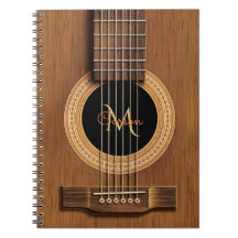 Varm Wood akustisk gitarranteckningsbok