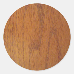 Varm Wood kornstruktur Runt Klistermärke