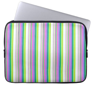 Varma färgglada neonränder laptop fodral