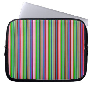 Varma färgglada ränder laptop fodral